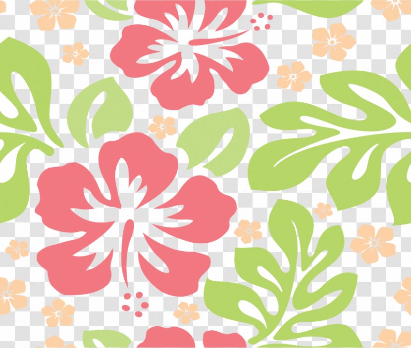 Hawaii Aloha Wallpaper - Pink - Flowers Shading Transparent PNG