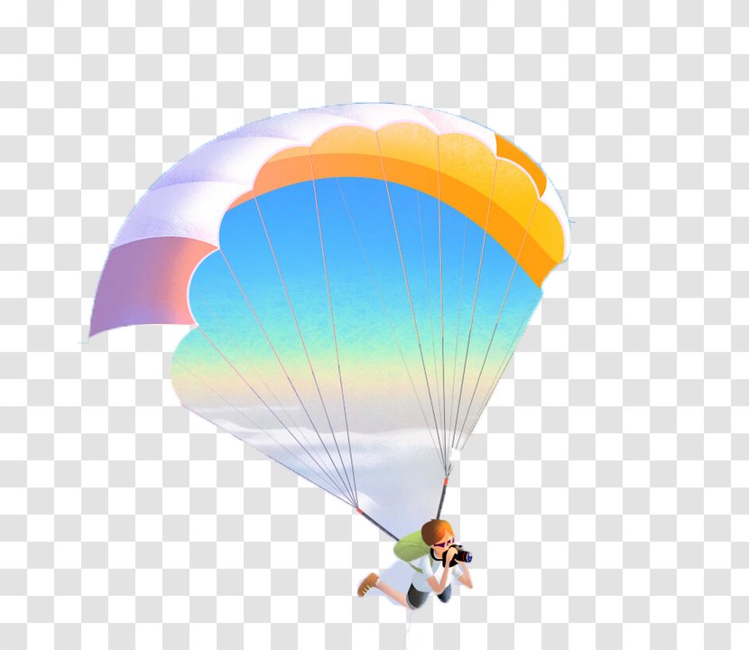 Parachuting Parachute Paragliding Flight Parasailing - Kite Transparent PNG