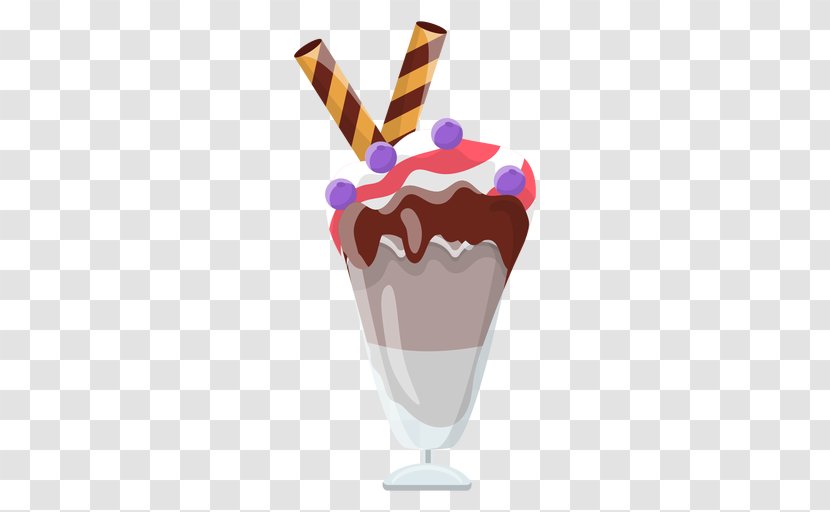 Sundae Ice Cream Cones Knickerbocker Glory Dessert - Truck Transparent PNG