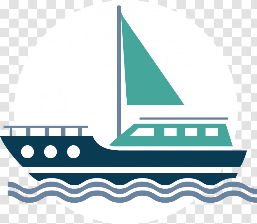 Boat Sailing Ship Clip Art - Artwork - Cartoon Vector Sail Chart Transparent PNG