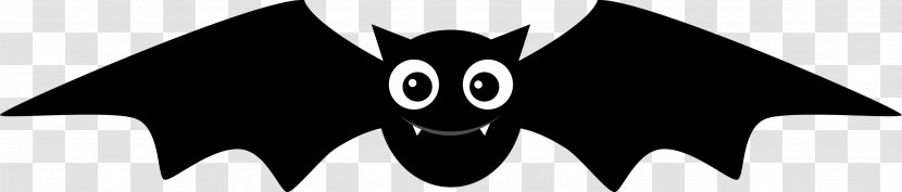 Bat Cartoon Drawing - Black Transparent PNG