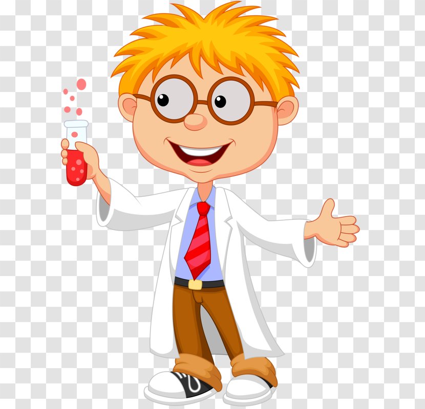 Scientist Cartoon Science - Happiness Transparent PNG
