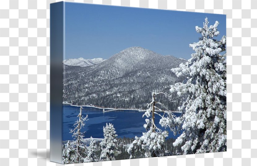 Snow Summit Fine Art Painting Photography - Big Bear Lake - Warm Winter Poster Decorative Material Transparent PNG