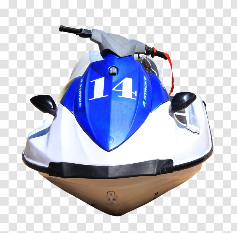 Personal Water Craft Motorcycle Jetboat - Electric Blue Transparent PNG