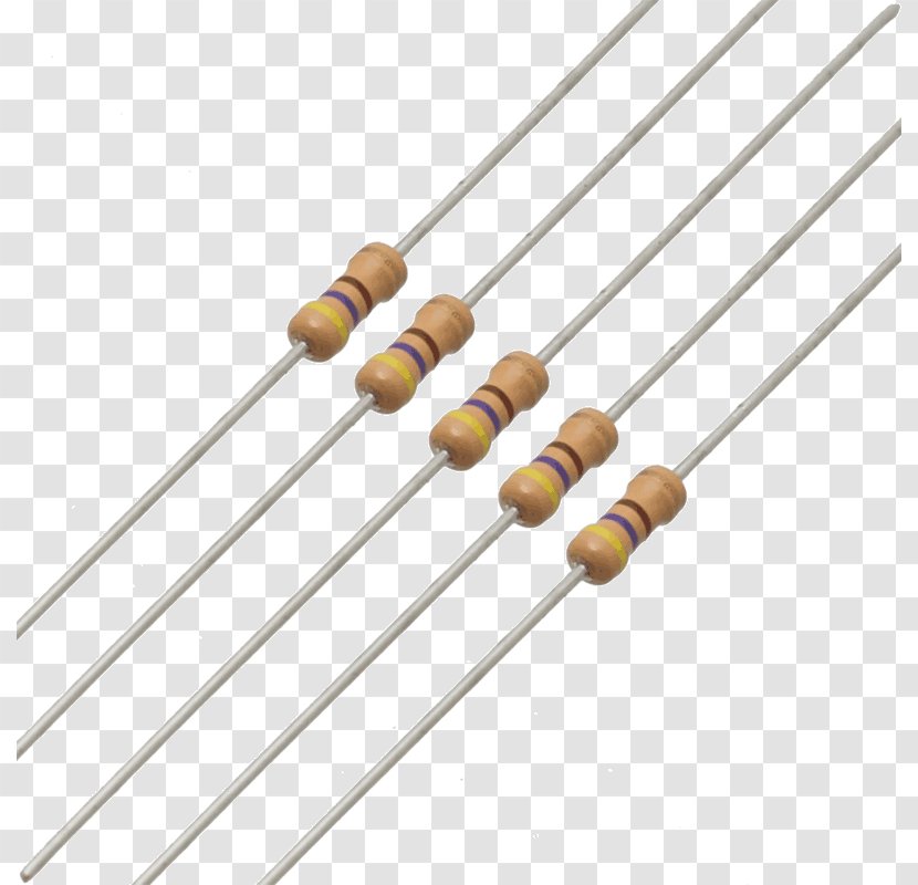 Resistor Ohm Electrical Resistance And Conductance Electronic Component E Series Of Preferred Numbers - Electronics Transparent PNG