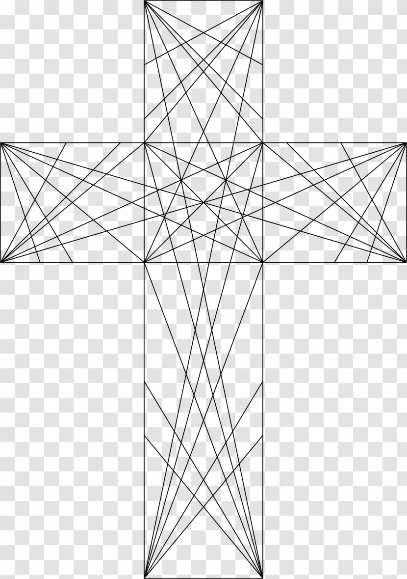 Christian Cross Drawing Geometry Transparent PNG