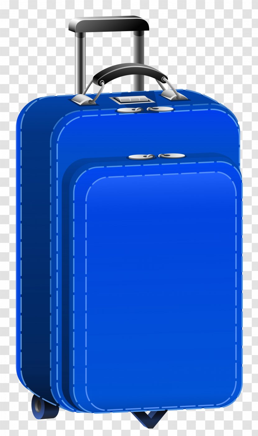 Suitcase Baggage Travel Clip Art - Blue Bag Clipart Picture Transparent PNG