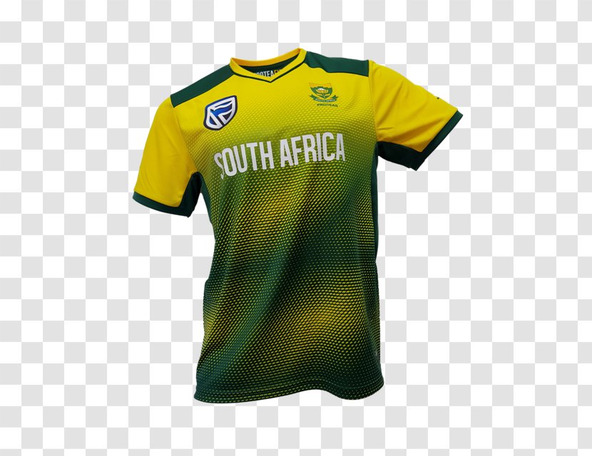 T-shirt South Africa National Cricket Team Jersey India ICC World Twenty20 - Rugby Shirt Transparent PNG