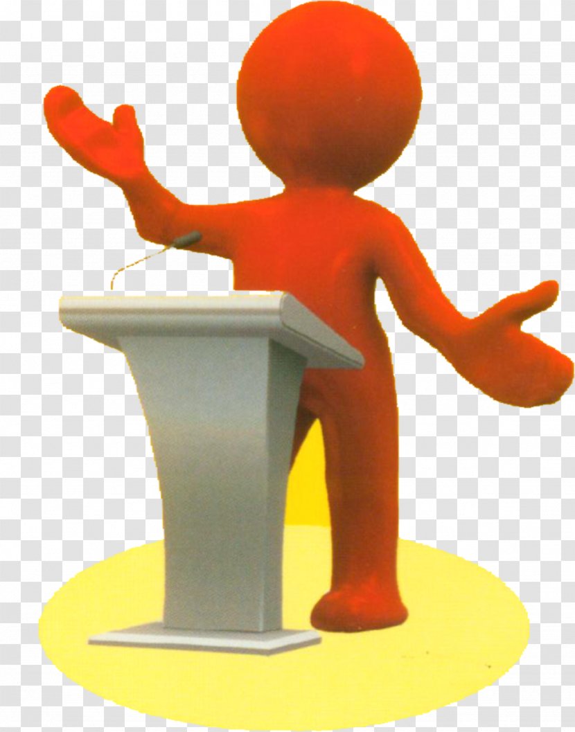 Dynamic Public Speaking Glossophobia Speech Clip Art - Cartoon Speaker Transparent PNG