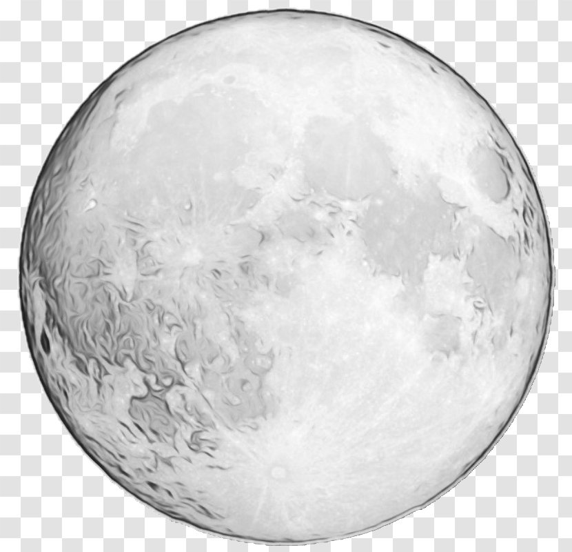 Cartoon Moon - Astronomical Object - Silver Transparent PNG