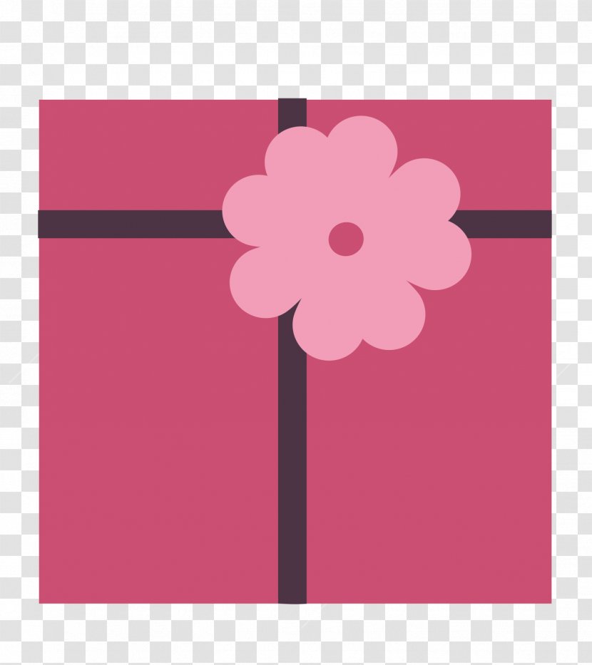Gift Box Icon - Flowering Plant - Red Transparent PNG