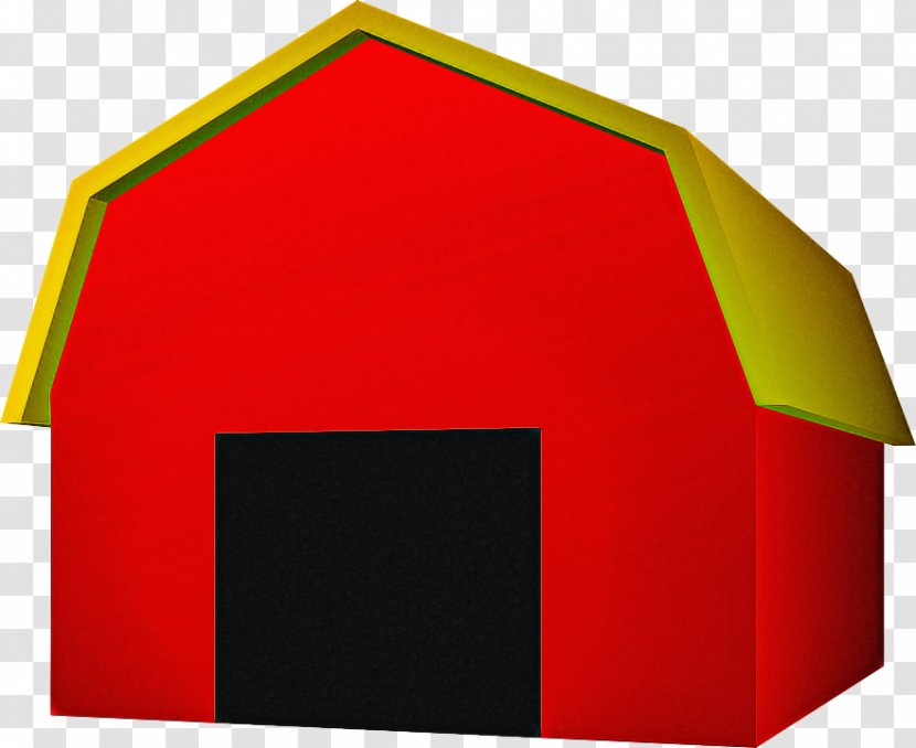 Red Clip Art House Doghouse Play - Roof Transparent PNG