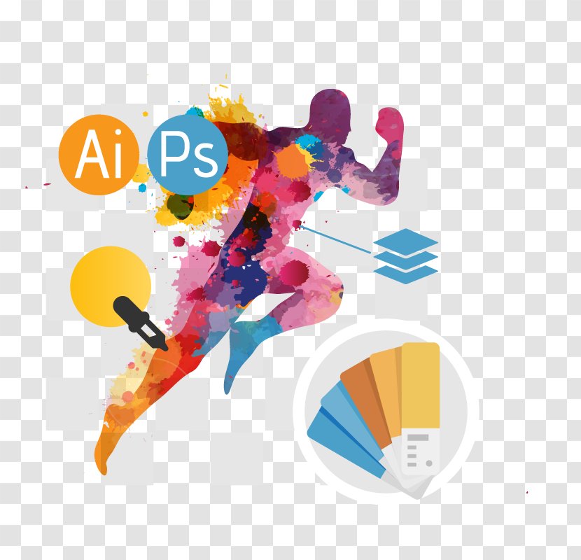 Road Running Vector Graphics The Color Run Marathon - 5k - Of Work Schedules Transparent PNG