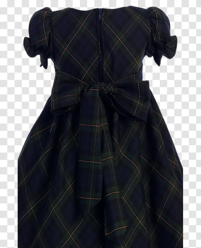 Tartan Full Plaid Dress Ruffle Sleeve - Cartoon - Festive Fringe Material Transparent PNG