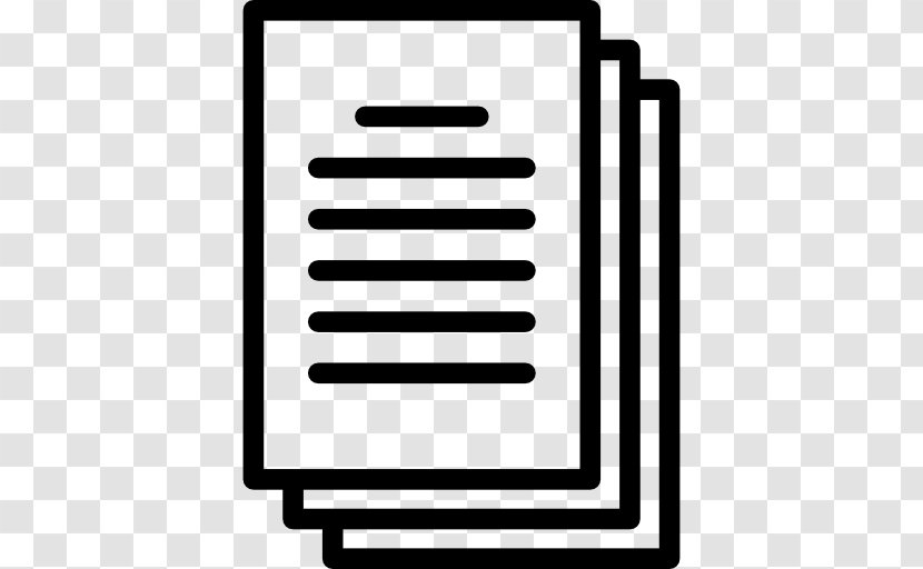 Document - Black And White Transparent PNG