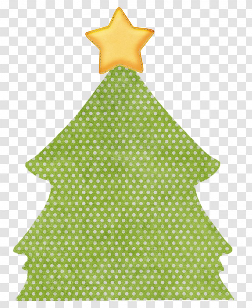 Paper Christmas Tree Envelope Ornament - Conifers - Top View Transparent PNG