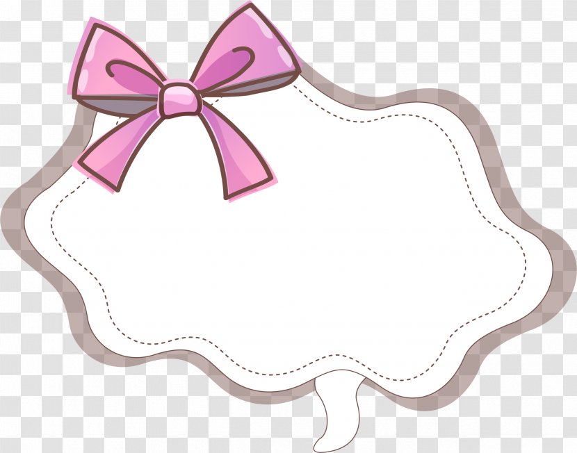 Shoelace Knot Ribbon - Bow Border Transparent PNG