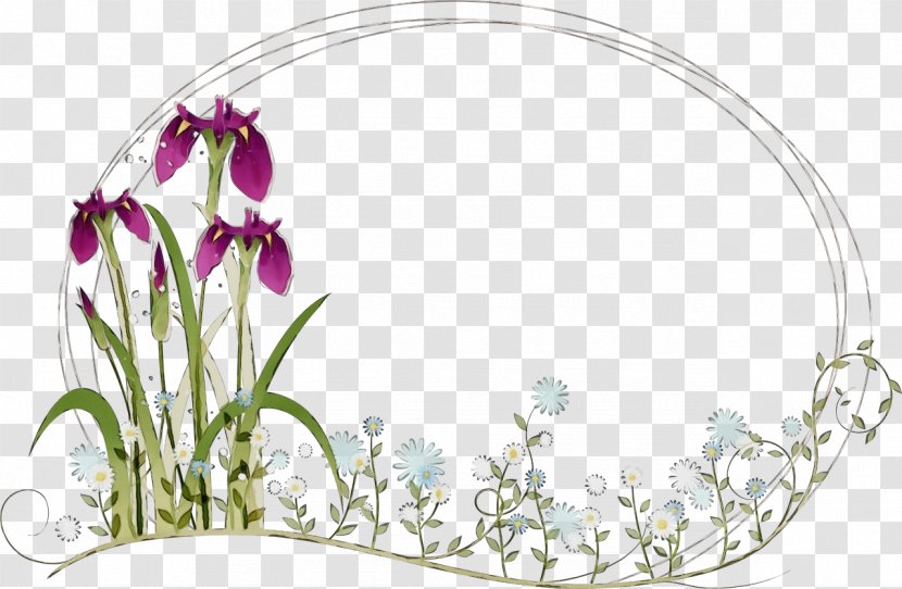 Watercolor Flowers - Wet Ink - Wildflower Herbaceous Plant Transparent PNG