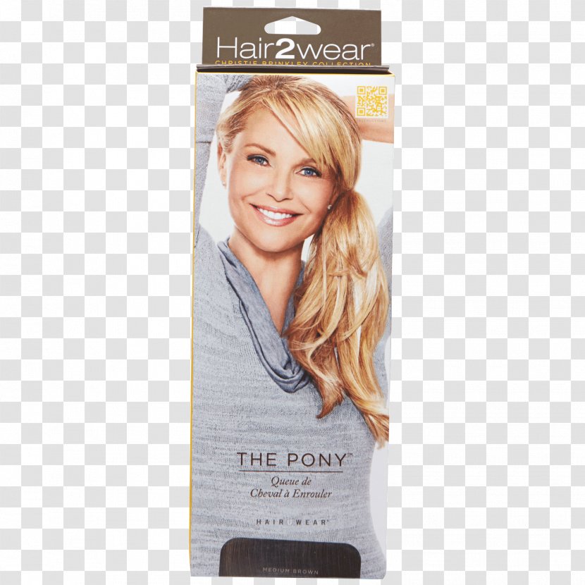 Christie Brinkley Ponytail Artificial Hair Integrations Blond Wig - Color Transparent PNG
