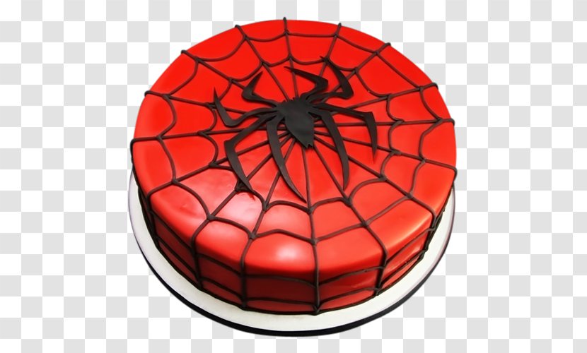 Birthday Cake Black Forest Gateau Spider-Man Frosting & Icing - Spiderman Homecoming - Chocolate Cookies Transparent PNG
