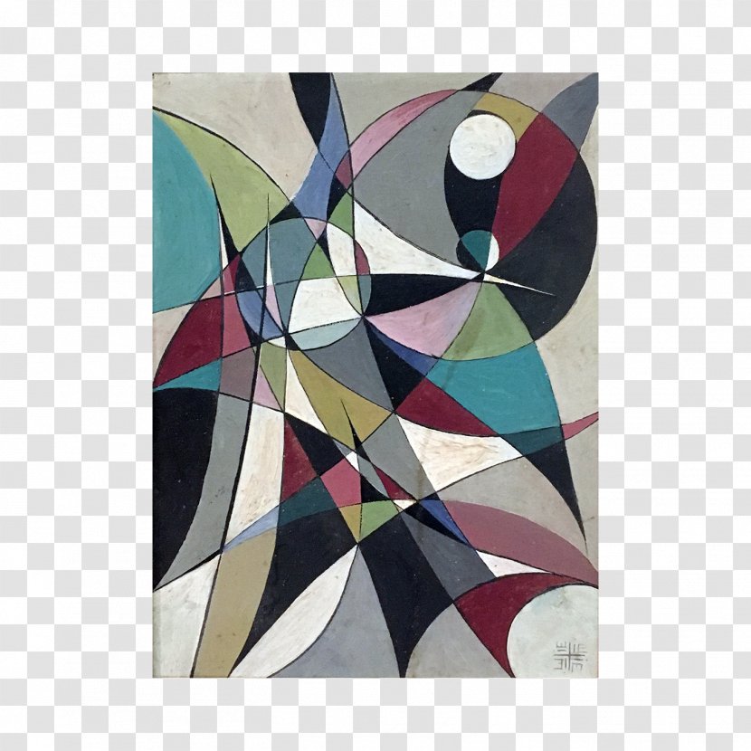 Modern Art Textile Rectangle Architecture - Painted Circle Transparent PNG
