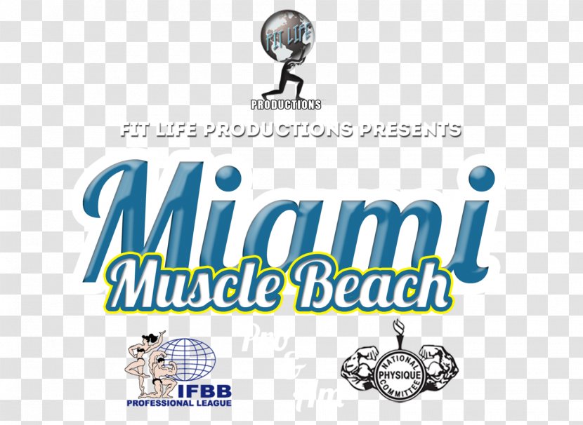 Muscle Beach Miami International Fitness Expo Logo Federation Of BodyBuilding & - Ifbb Professional League Transparent PNG