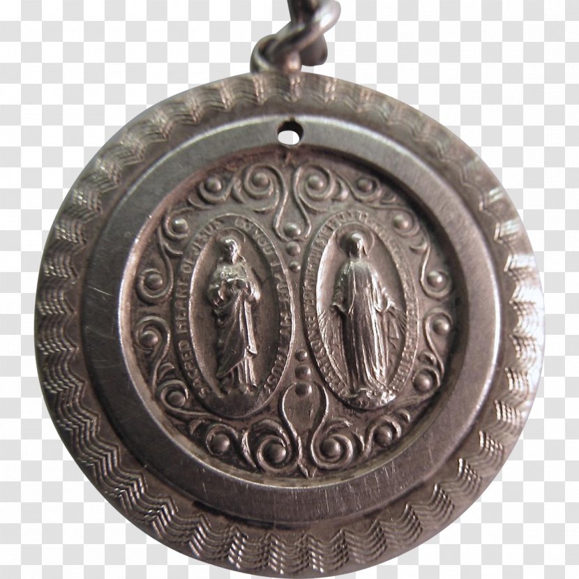 Sterling Silver Copper Medal Locket Transparent PNG