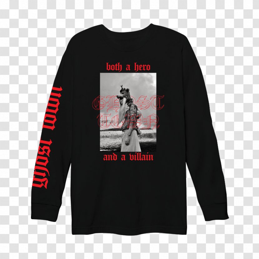 Long-sleeved T-shirt Hoodie Set It Off - Sleeve - Ghost Town Transparent PNG