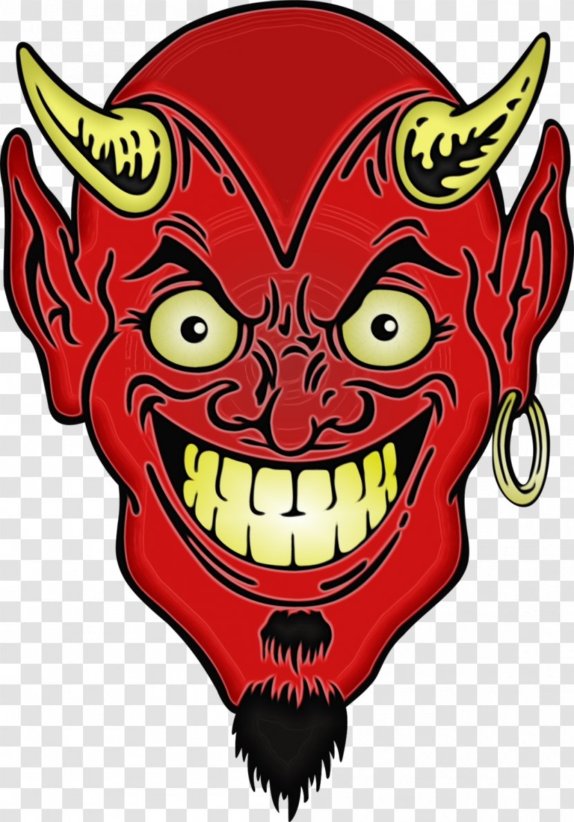Tooth Cartoon - Devil - Fang Smile Transparent PNG