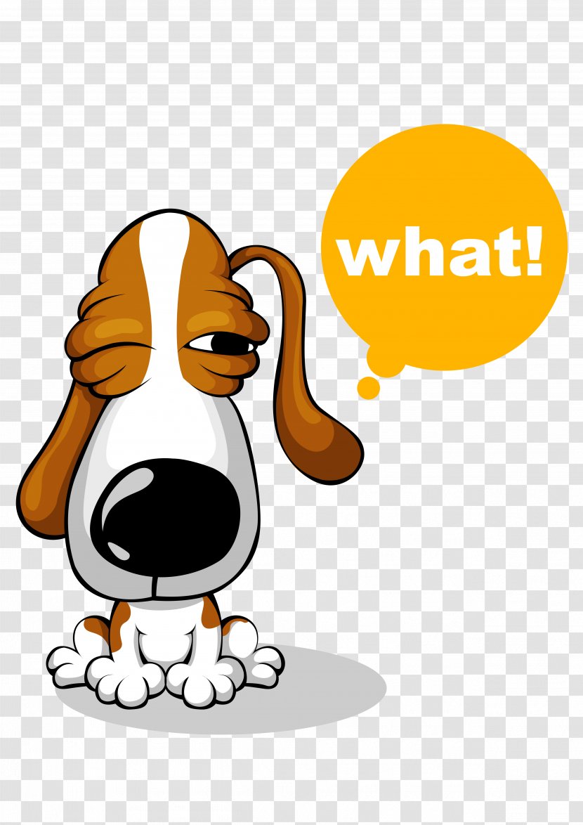 Dalmatian Dog Basset Hound Cartoon Puppy - Text - Pet Transparent PNG