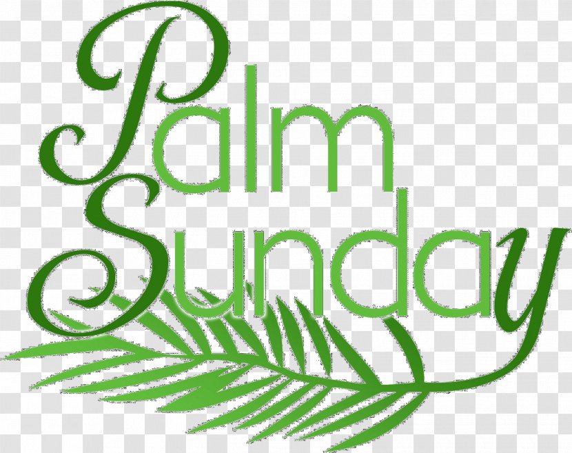 Palm Sunday - Green - Plant Logo Transparent PNG