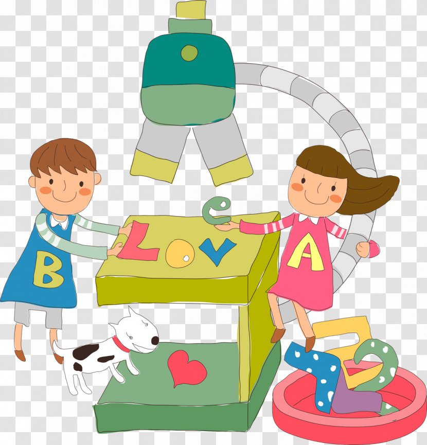 Kids Playing Cartoon - Play - Learning Baby Products Transparent PNG