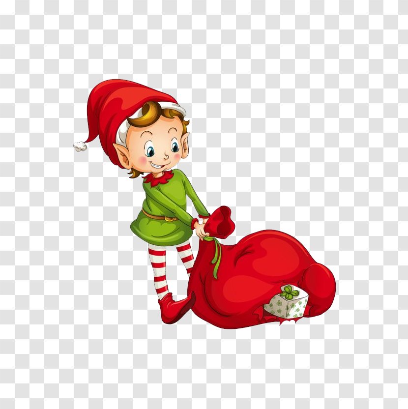The Elf On Shelf Santa Claus Candy Cane Christmas Clip Art - Plant - There Are Gifts Children Transparent PNG