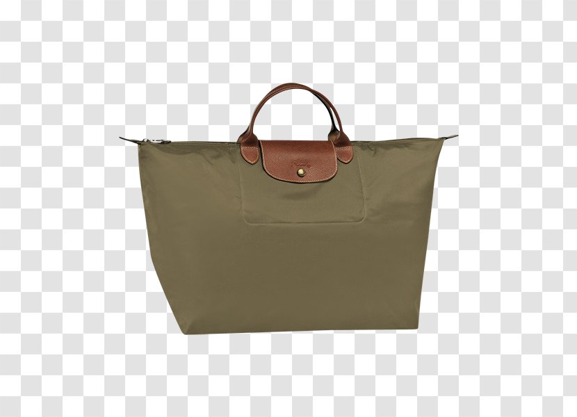 Handbag Longchamp Pliage Tote Bag - Beige - Women Transparent PNG