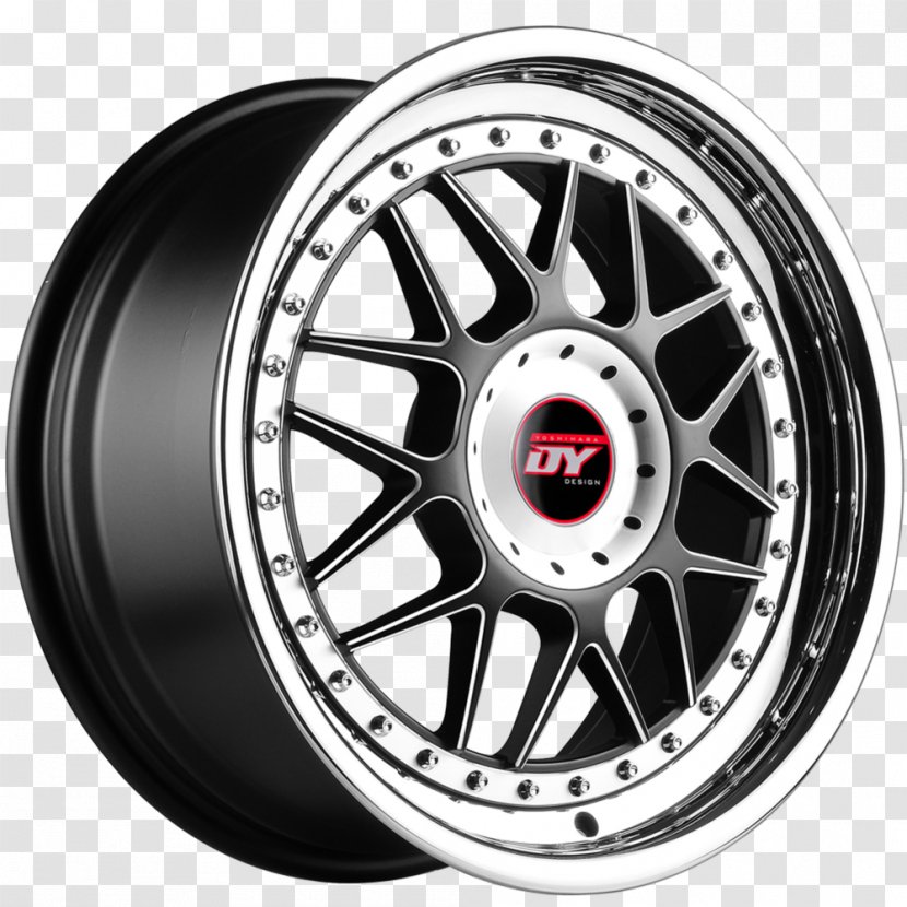 Alloy Wheel Car Tire Sizing - Black Transparent PNG