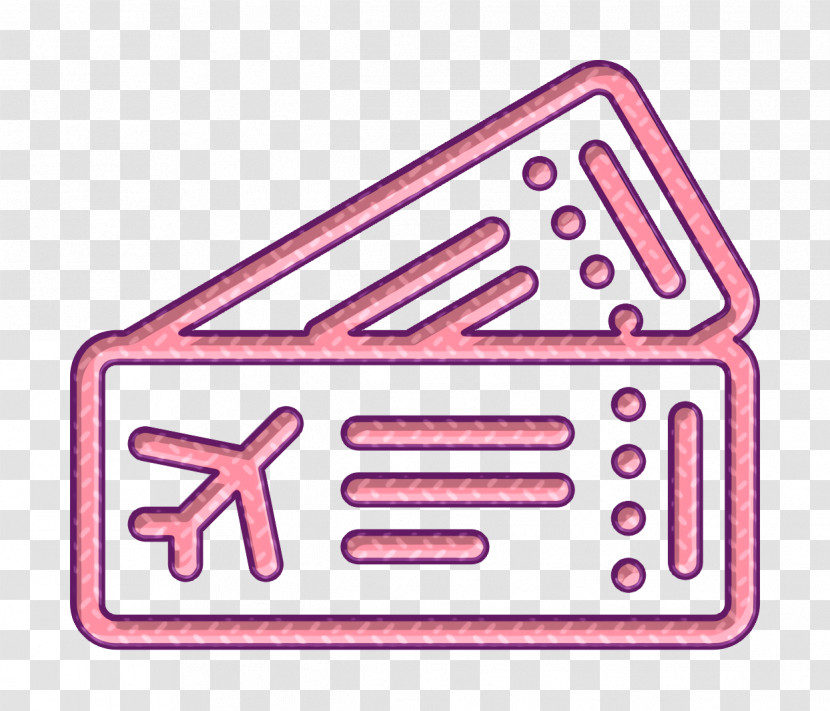 Travel Icon Plane Ticket Icon Beach And Camping Icon Transparent PNG