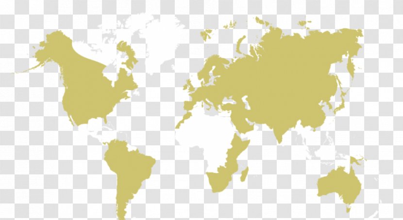 World Map Cartography - Yellow - Gull Transparent PNG