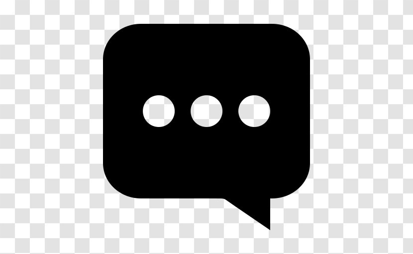 Chat Box - Symbol - Black Transparent PNG
