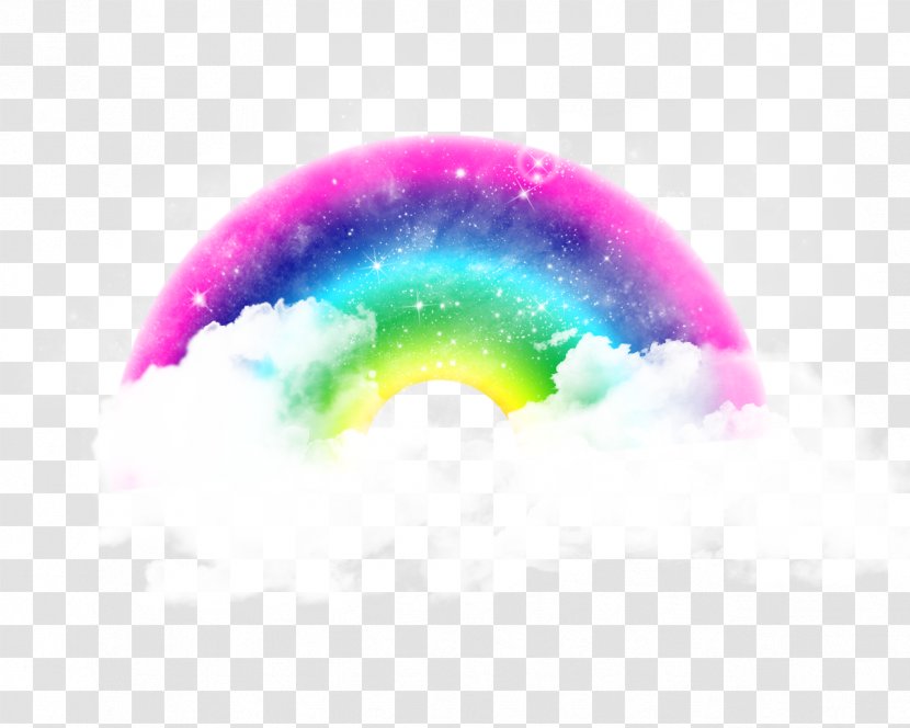 Rainbow Cloud Drawing Desktop Wallpaper - Sky - Photoscape Effects Transparent PNG
