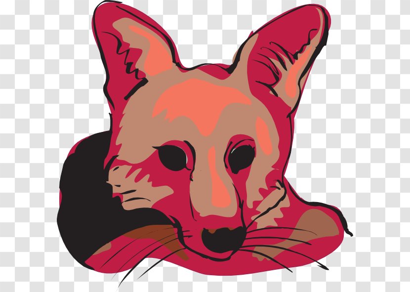 Red Fox Clip Art - Royaltyfree - Face Cliparts Transparent PNG