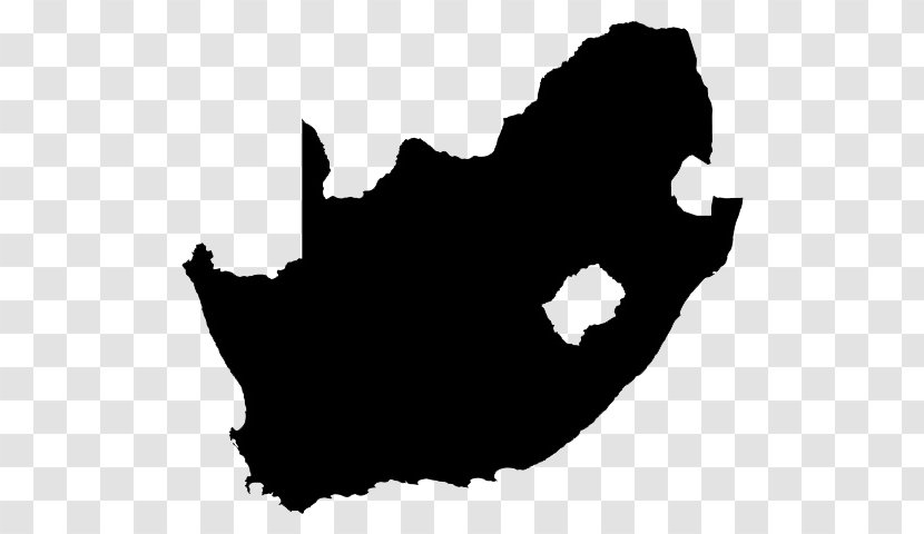 South Africa Silhouette Royalty-free Illustration - Black And White - Map Transparent PNG