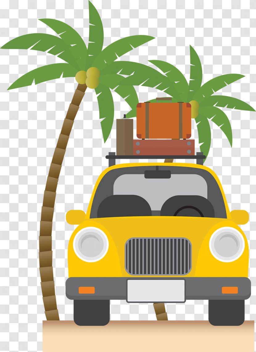 Vacation Travel Summer - Beach - Map Of The Island By Car Transparent PNG