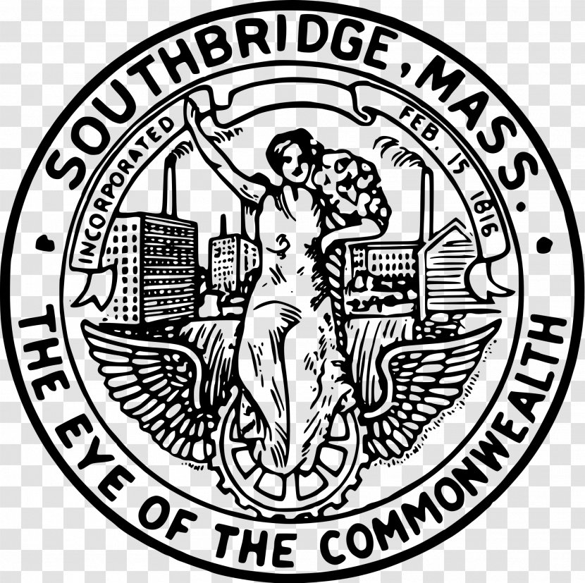Southbridge Town Common Computer Mechanic Street Organization Clip Art - Monochrome - History Transparent PNG