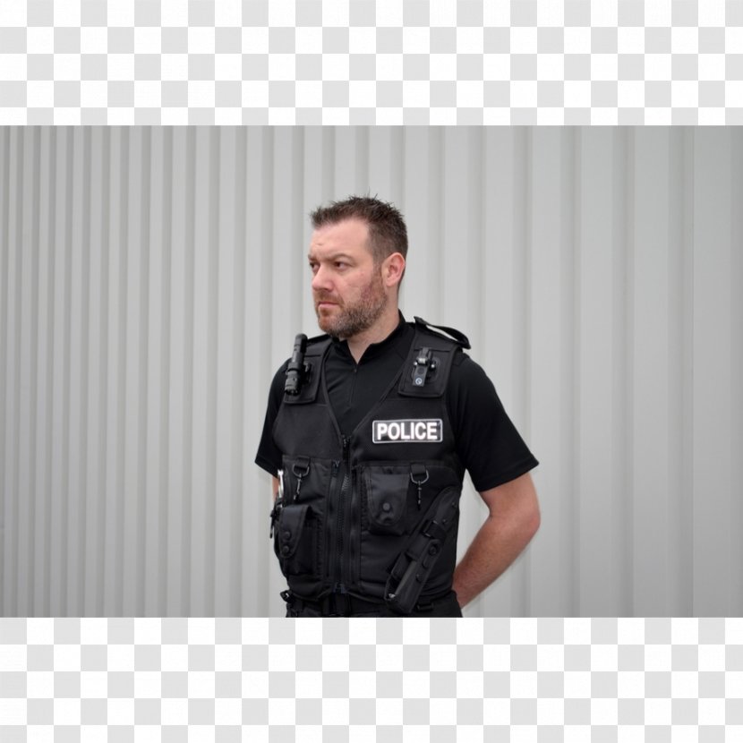 Police Officer T-shirt Security - Tshirt - Vest Transparent PNG