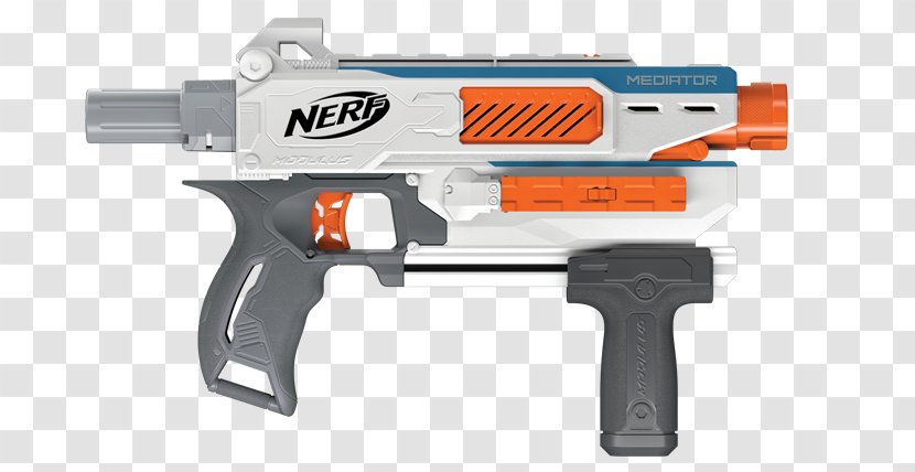 NERF N-Strike Modulus ECS-10 Blaster Recon Battlescout Toy - Nerf Nstrike Ecs10 - Darts Transparent PNG