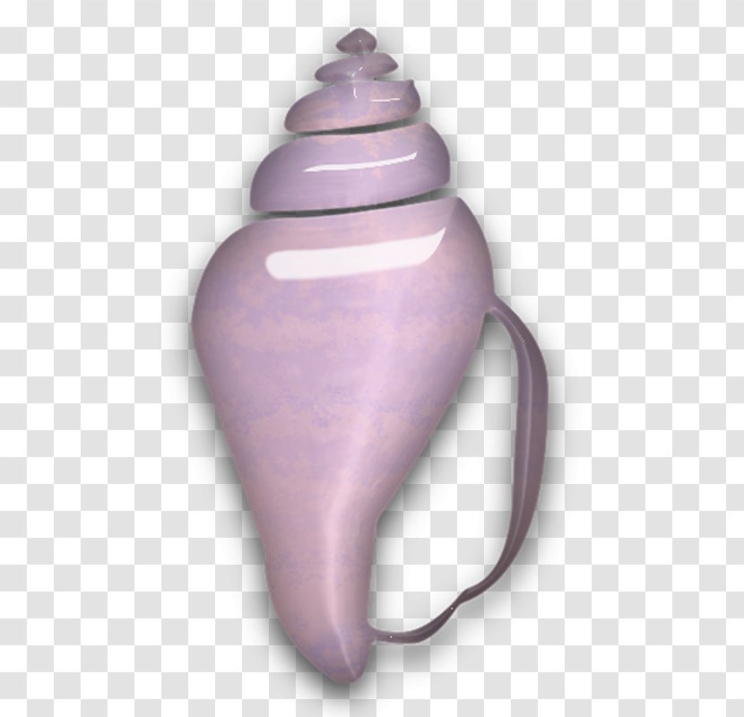 Sea Snail Conch Seashell - Lilac - A Transparent PNG