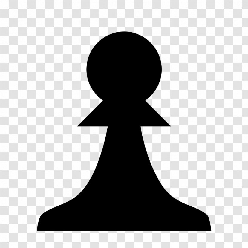Avatar Clip Art - Black And White - Chess Transparent PNG