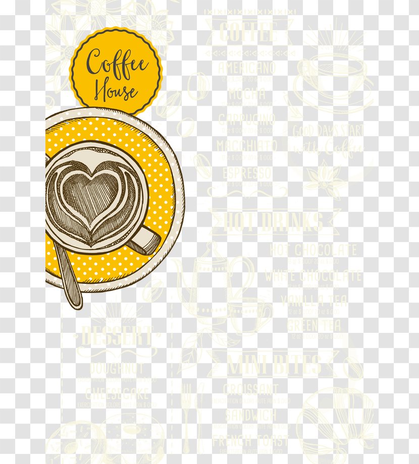 Coffee Tea Cafe - Yellow Transparent PNG