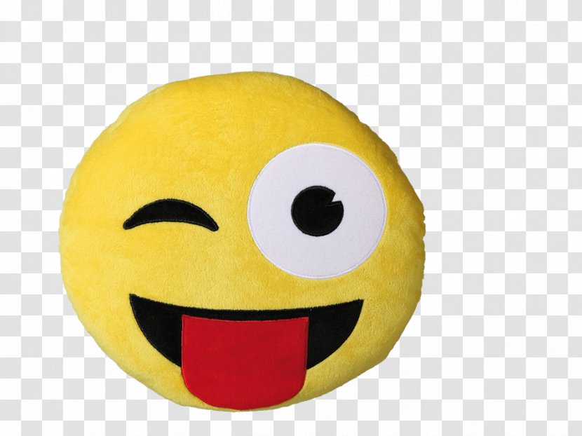 Pillow Cushion Emoji Wink Emoticon - Home Decoration Materials Transparent PNG