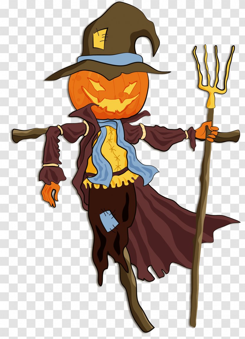 Halloween Scarecrow Clip Art - Illustration Transparent PNG